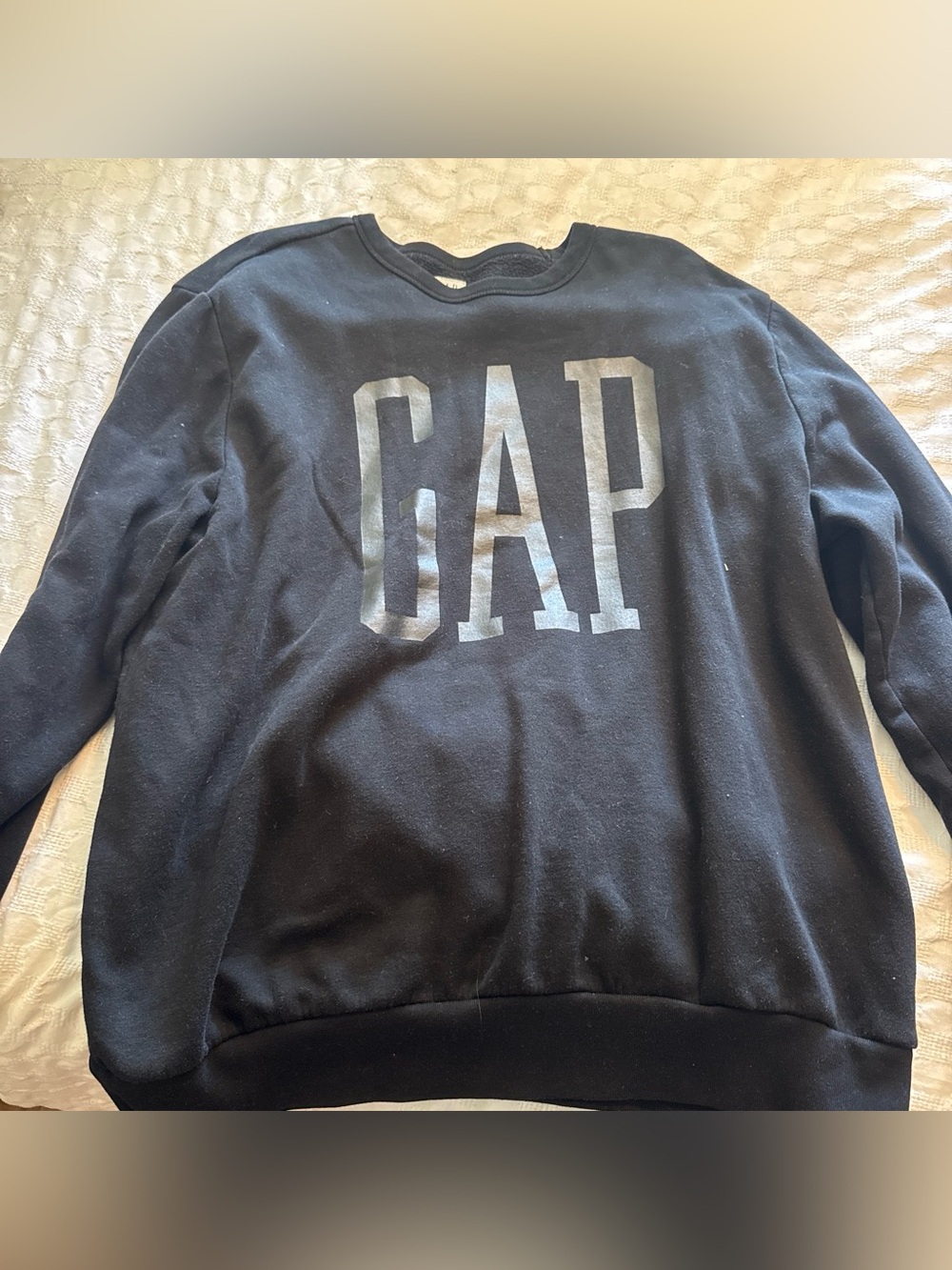 GAP womens XL Black Logo Sweatshirt